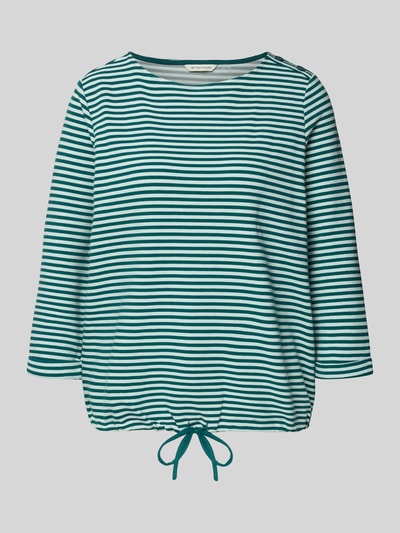 Tom Tailor Regular fit 3/4-shirt van mix van biologisch katoen Mintgroen - 2