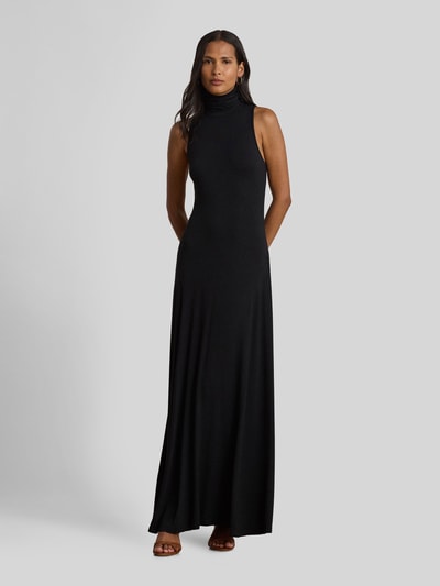 Lauren Ralph Lauren Nauwsluitende avondjurk met hoge kraag BLACK - 4