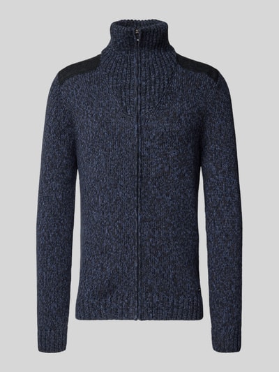 RAGMAN Strickjacke mit gerippten Abschlüssen Marine 2