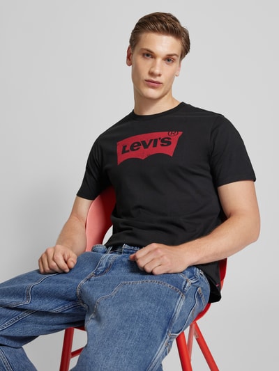 Levi's® T-Shirt mit Logo-Print Modell 'SETIN' Black 3