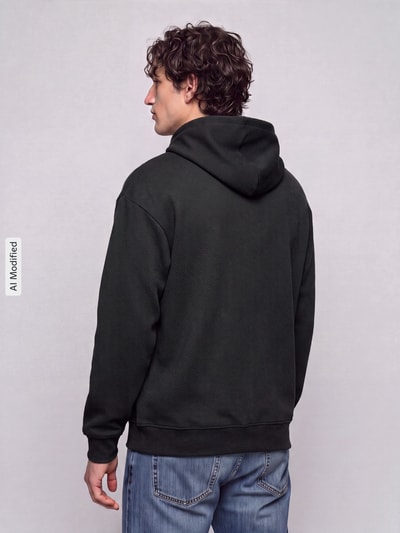 PUMA Performance comfort fit hoodie van katoenmix model 'ESS ELEVATED' Zwart - 5