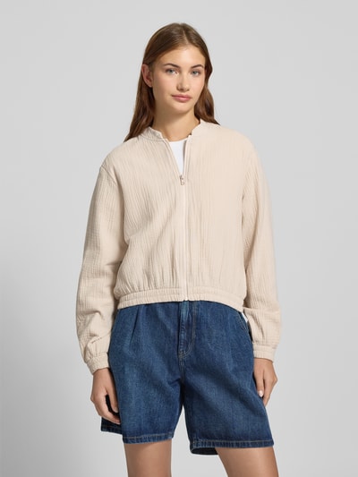 Pieces Regular Fit Blouson aus reiner Baumwolle Modell 'TASTINA' Sand 4