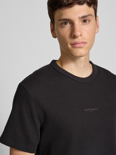 Tommy Jeans Slim fit gebreide pullover met structuurmotief Zwart - 3
