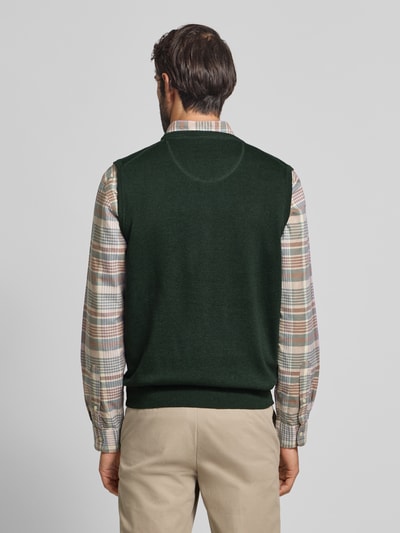 Fynch-Hatton Pullunder mit Logo-Detail Modell 'Slipover Superfine' Bottle 5