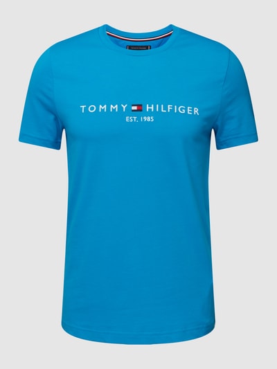 Tommy Hilfiger T-Shirt mit Label-Stitching Royal 2
