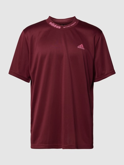 ADIDAS SPORTSWEAR T-Shirt mit Label-Stitching Bordeaux 2