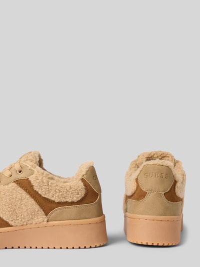 Guess Sneakers met logo-applicatie, model 'Miram' Zand - 2