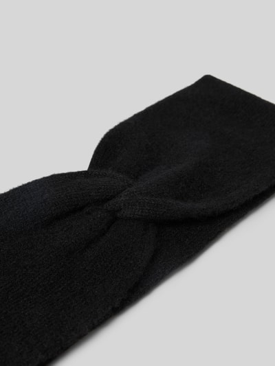 Christian Berg Woman Regular Fit Stirnband aus reinem Kaschmir in Strick-Optik Black 2