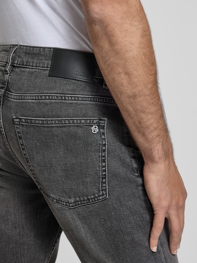 BOSS Orange Slim fit jeans van katoenmix, model 'DELAWARE' Grafiet - 3