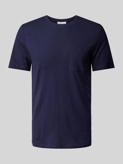 Casual Friday T-shirt met borstzak, model 'THOR' Donkerblauw - 2