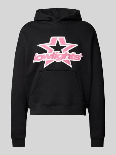 Low Lights Studios Hoodie mit Label-Print Modell 'Superstar' Black 2