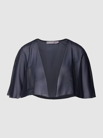 Christian Berg Cocktail Cape im semitransparenten Design Marine Melange 2