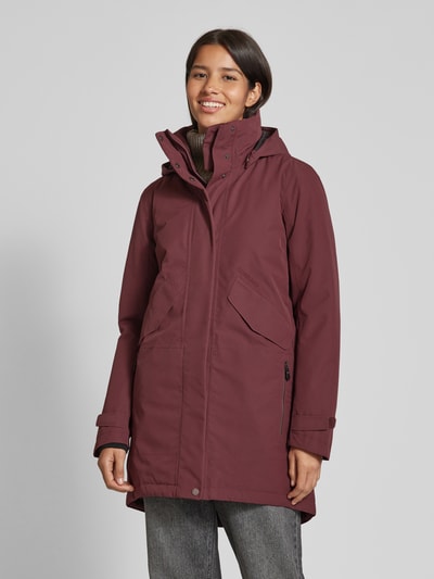 Didriksons Parka met ritszakken, model 'INDRA' Bordeaux - 4