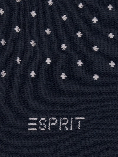 Esprit Sokken met stretch per 2 paar Marineblauw - 3