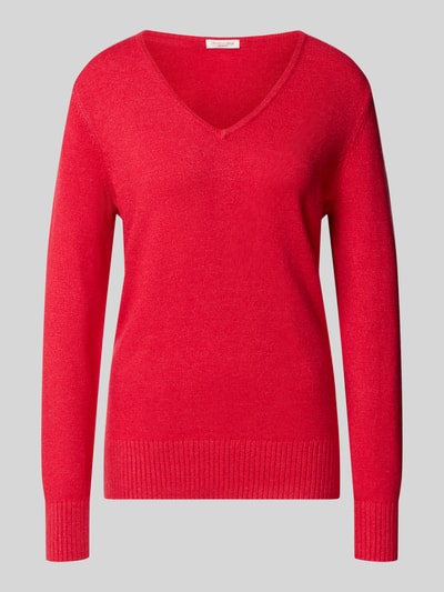 Christian Berg Woman Regular Fit Sweatshirt aus Viskose-Anteil Rot Melange 1