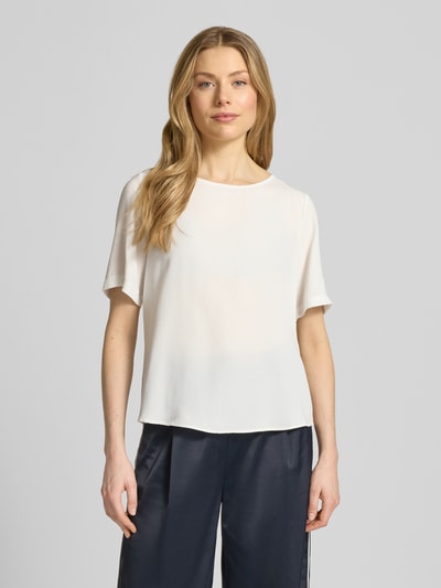 s.Oliver BLACK LABEL regular fit blouseshirt met naadritssluiting Wit - 4