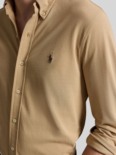 Polo Ralph Lauren Regular Fit Freizeithemd aus reiner Baumwolle Beige 3