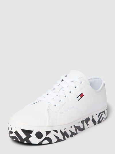 Tommy Jeans Sneakersy z podeszwą na platformie model ‘CUPSOLE PRINT’ Biały 2