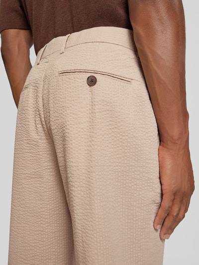 SELECTED HOMME Regular Fit Stoffhose mit Strukturmuster Modell 'SMITH' Sand 3