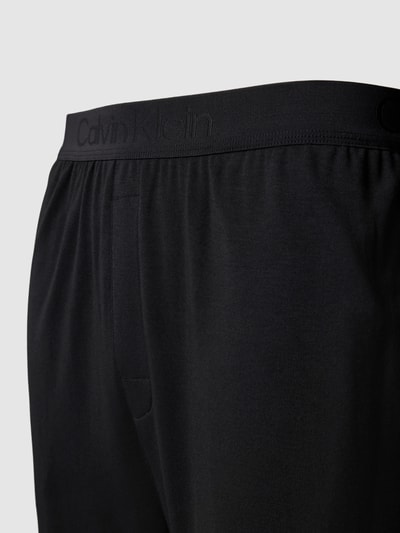 Calvin Klein Underwear Spodnie od piżamy z detalem z logo Czarny 2