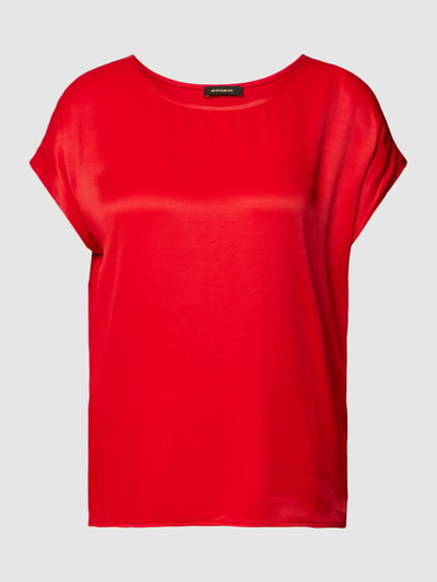 More & More T-Shirt mit U-Boot-Ausschnitt Rot 2