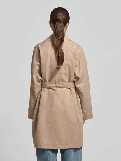Marc O'Polo Regular Fit Trenchcoat aus Baumwoll-Mix mit Leinen-Anteil Beige 5