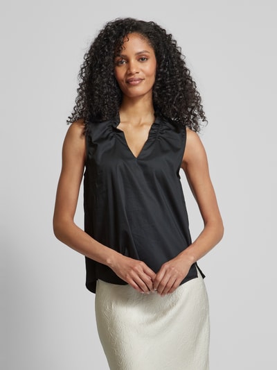 s.Oliver BLACK LABEL Blousetop met V-hals Zwart - 4