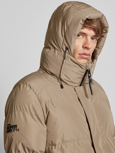 Superdry Steppjacke mit Stehkragen Sand 3