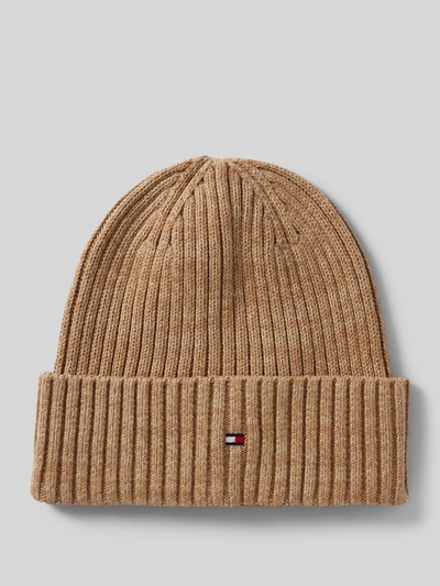 Tommy Hilfiger Beanie mit Label-Stitching Beige Melange 1