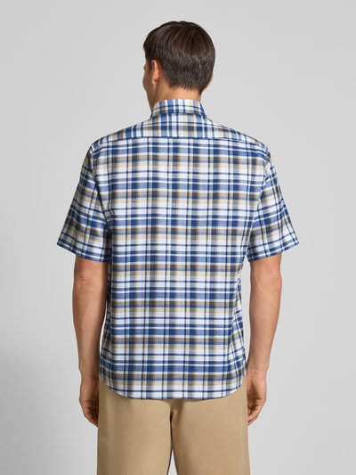 ETERNA Comfort Fit Business-Hemd mit Button-Down-Kragen Marine 5