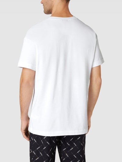 HUGO T-shirt met labelprint, model 'Linked' Wit - 5