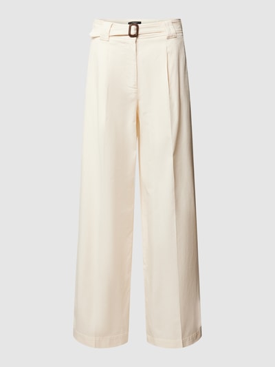 Weekend Max Mara Loose fit broek met persplooien, model 'PINO' Ecru - 2