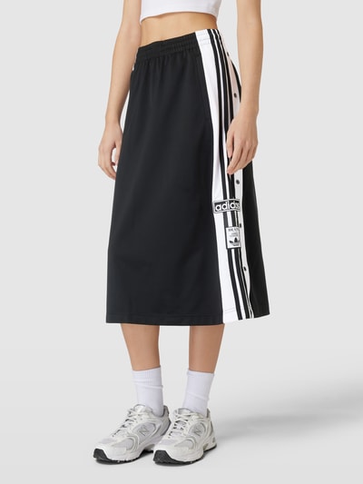 adidas Originals Midirok met contraststrepen, model 'ADIBREAK' Zwart - 4