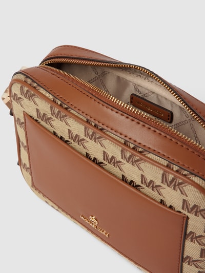 MICHAEL Michael Kors Torba na ramię z nadrukiem z logo model ‘MAEVE’ Wielbłądzi 3
