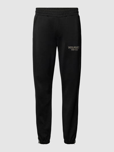 Tommy Hilfiger Sweatpants met labelstitching Zwart - 2