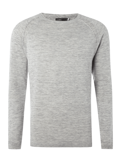 Jack & Jones Pullover in Melangeoptik  Mittelgrau Melange 1