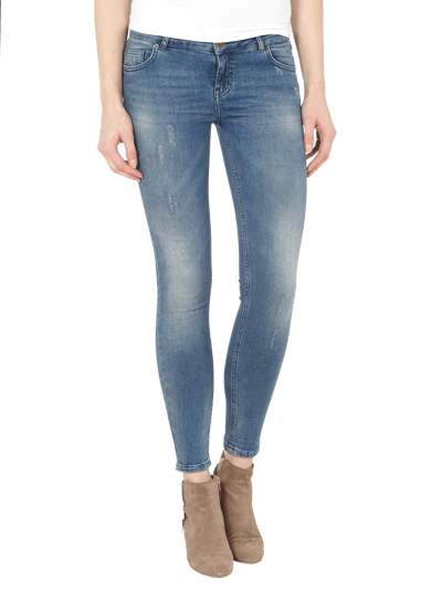 Review Skinny Jeans im Used Look (blau) online kaufen