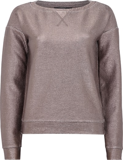 Weekend Max Mara Sweatshirt mit metallisch glänzender Beschichtung Gold 5