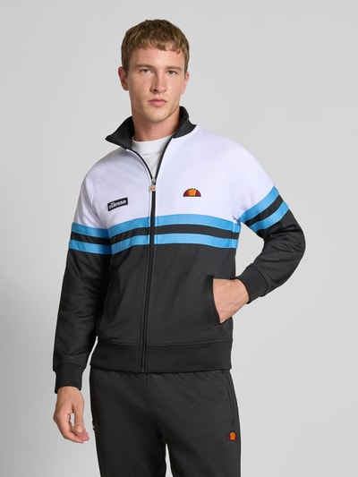 Ellesse Sweatjack met labelpatch, model 'RIMINI'' Blauw - 4