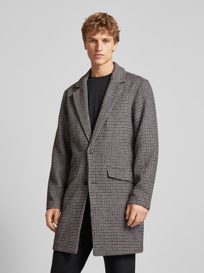 Jack & Jones Lange jas met reverskraag, model 'HAYS' Zwart - 4