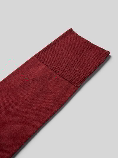 Falke Socken aus Schurwoll-Mix mit Logo-Print Modell 'Airport' Rostrot 2