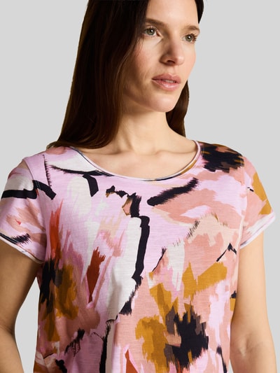 Tom Tailor Regular Fit T-Shirts aus reiner Baumwolle Hellrot 3