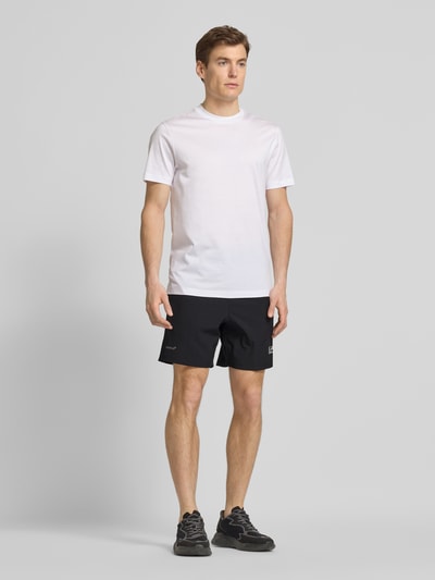 EA7 Emporio Armani Sweatshorts met elastische band Zwart - 1