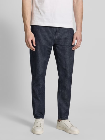 ARMEDANGELS Tapered Fit Jeans aus reiner Bio-Baumwolle Modell 'HERRINGBONE' Marine 4