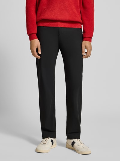 Tommy Hilfiger Chinosy z prostą nogawką z oddychającego materiału model ‘DENTON’ Czarny 4