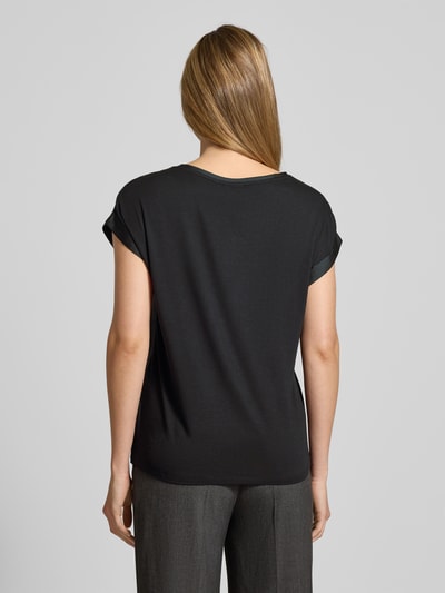 VILA Blouseshirt met vaste mouwomslagen, model 'VIELLETTE' Zwart - 5