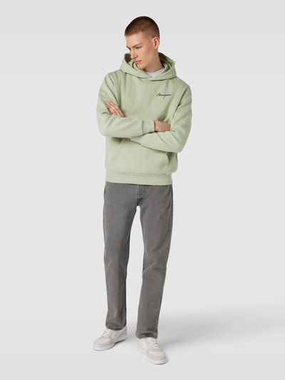 CHAMPION Hoodie met labelstitching Lichtgroen - 1