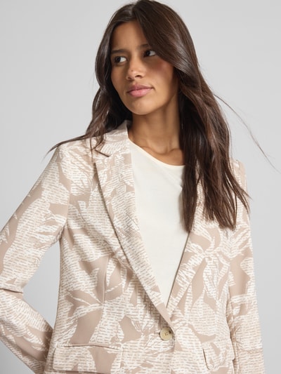 comma Blazer mit Reverskragen Taupe 3