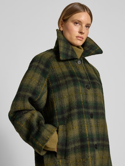 NOISY MAY® Płaszcz o kroju relaxed fit z wykładanym kołnierzem Khaki 3
