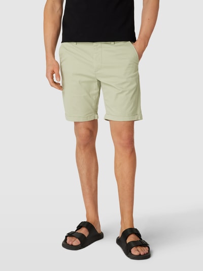 Knowledge Cotton Apparel Regular Fit Chino-Shorts mit Gesäßtaschen Hellgruen 4